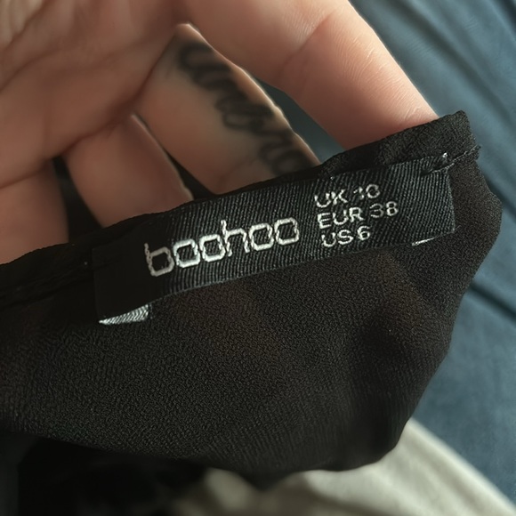 Peplum Black Top - Picture 4 of 4